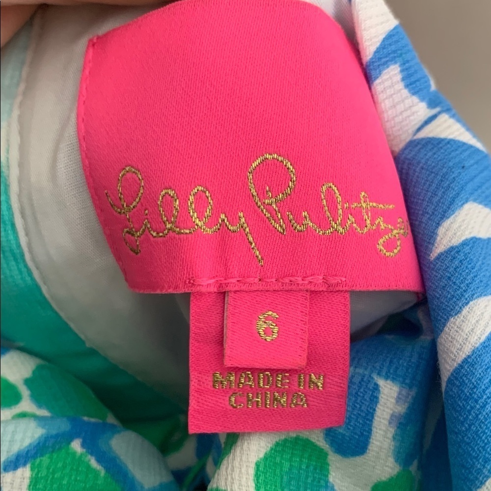 Lilly Pulitzer Shelli Stretch Shift Boom Croc A Loca $168 Size 6 - Picture 8 of 8